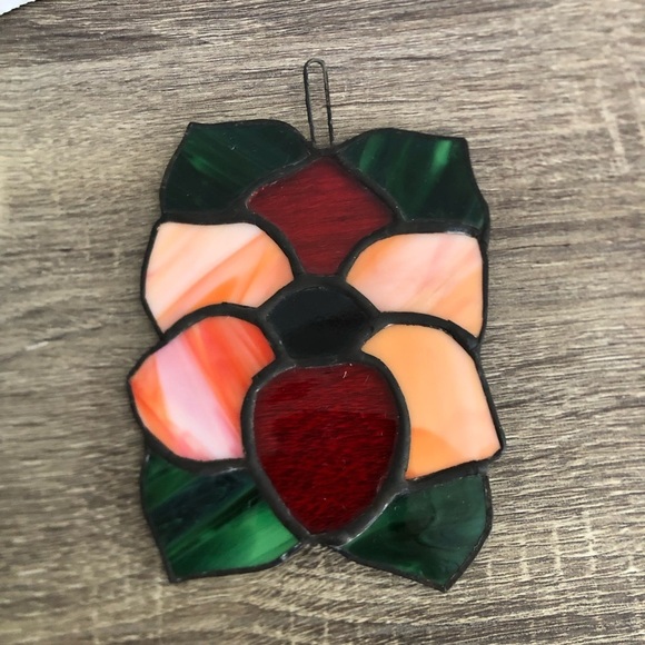Vibrant Stained Glass Flower Suncatcher - Picture 8 of 11